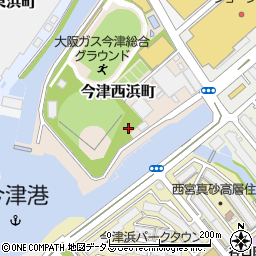 兵庫県西宮市今津西浜町周辺の地図