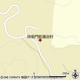 神楽門前湯治村周辺の地図