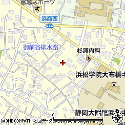 静岡県浜松市中央区布橋3丁目周辺の地図
