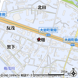 愛知県豊橋市大岩町東畑48周辺の地図