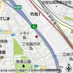 横田化工機周辺の地図