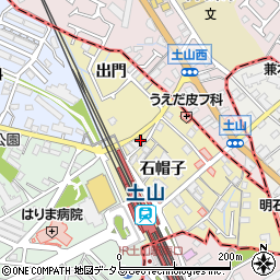 土山駅前郵便局 ＡＴＭ周辺の地図