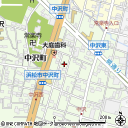 静岡県浜松市中央区中沢町65周辺の地図