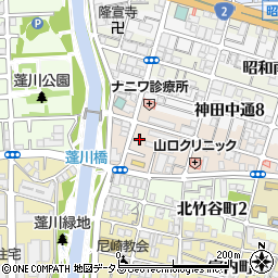 リパーク尼崎神田南通駐車場周辺の地図