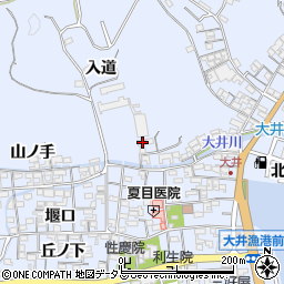 愛知県知多郡南知多町大井入道周辺の地図