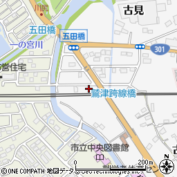 静岡県湖西市古見1212-1周辺の地図
