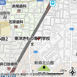 〒535-0021 大阪府大阪市旭区清水の地図