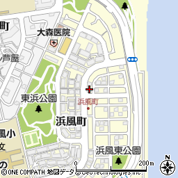 兵庫県芦屋市浜風町29-9周辺の地図