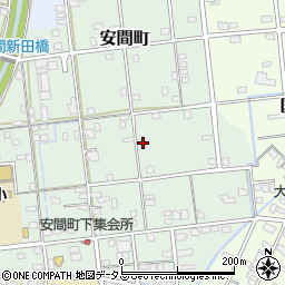 静岡県浜松市中央区安間町376周辺の地図