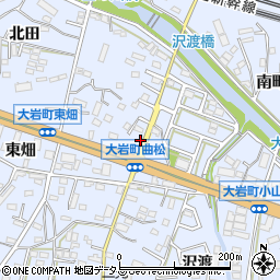 愛知県豊橋市大岩町曲松2-5周辺の地図