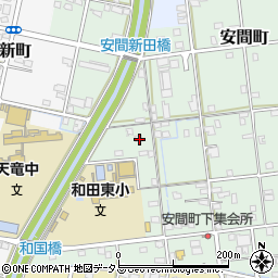 静岡県浜松市中央区安間町433周辺の地図