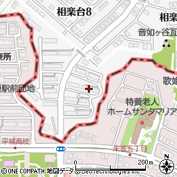都市再生機構（独立行政法人）西日本支社　高の原駅東団地管理サービス事務所周辺の地図
