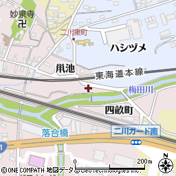 コウヨウ館二川店周辺の地図