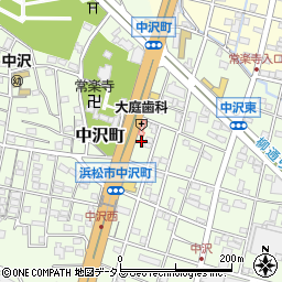 静岡県浜松市中央区中沢町64周辺の地図