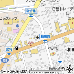 静岡県浜松市中央区和田町778周辺の地図