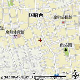 静岡県磐田市国府台520周辺の地図