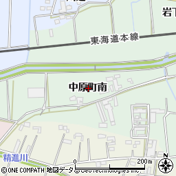 愛知県豊橋市中原町南周辺の地図