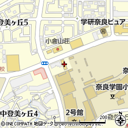 奈良ダイハツ登美ケ丘店周辺の地図