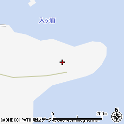 愛知県西尾市一色町佐久島逸崎周辺の地図