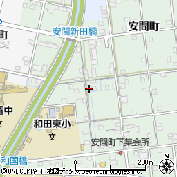 静岡県浜松市中央区安間町424周辺の地図