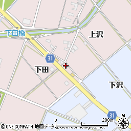 愛知県豊橋市駒形町下田90周辺の地図
