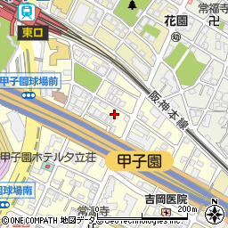 セジュール甲子園周辺の地図