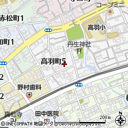 タイムズ六甲高羽町駐車場周辺の地図