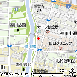 兵庫県尼崎市神田南通6丁目185周辺の地図