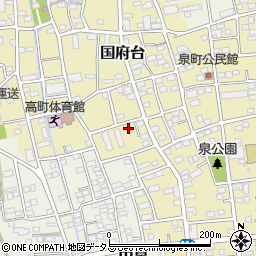 静岡県磐田市国府台521周辺の地図