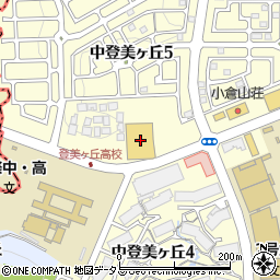 奈良日産中古車登美ヶ丘店周辺の地図