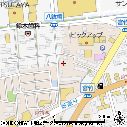 静岡県浜松市中央区宮竹町443周辺の地図