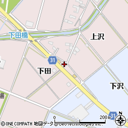 愛知県豊橋市駒形町下田19周辺の地図