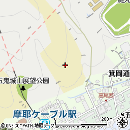 兵庫県神戸市灘区畑原長尾山周辺の地図