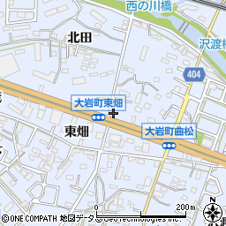 愛知県豊橋市大岩町曲松36周辺の地図