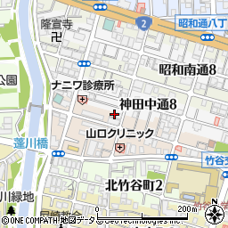 兵庫県尼崎市神田南通6丁目169周辺の地図