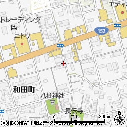 静岡県浜松市中央区和田町599周辺の地図