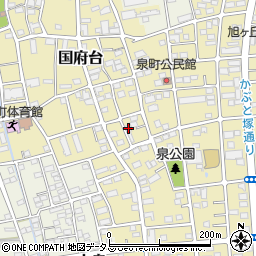 静岡県磐田市国府台314周辺の地図