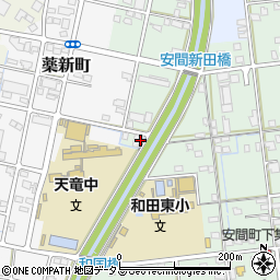 静岡県浜松市中央区安間町693周辺の地図