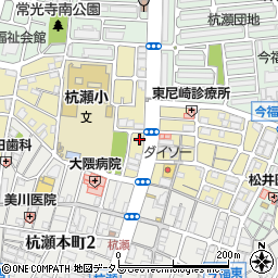 株式会社きょくとう　オゾンクリーニング杭瀬北店周辺の地図
