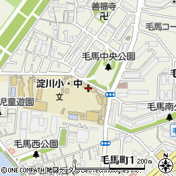 大阪市立淀川小学校周辺の地図