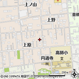 上野町公民館周辺の地図