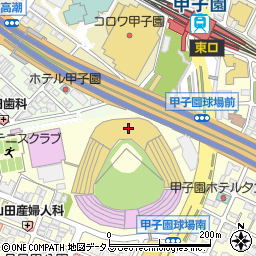 阪神甲子園球場（西宮市/野球場）の地図・住所・電話番号｜マピオン電話帳