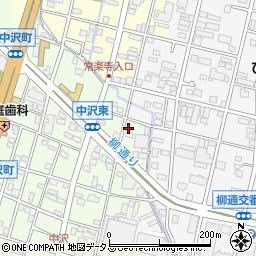 静岡県浜松市中央区中沢町71-5周辺の地図