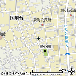 静岡県磐田市国府台319周辺の地図