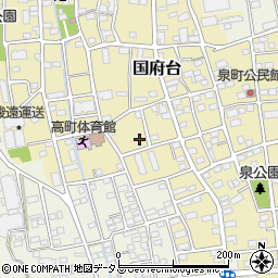 静岡県磐田市国府台502周辺の地図