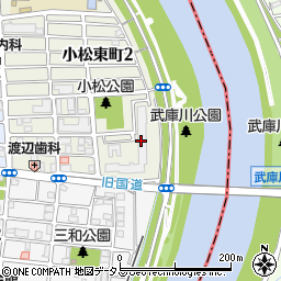 ベルヴェデールイトーピア武庫川マンション周辺の地図