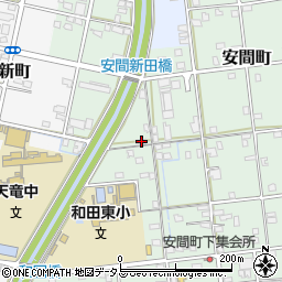 静岡県浜松市中央区安間町249周辺の地図