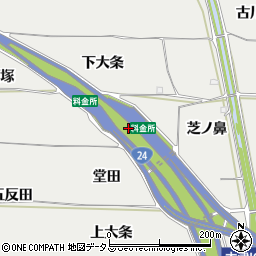 木津ＩＣ周辺の地図