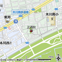 正通院周辺の地図