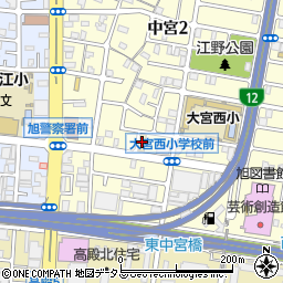 コクピット２１大阪周辺の地図